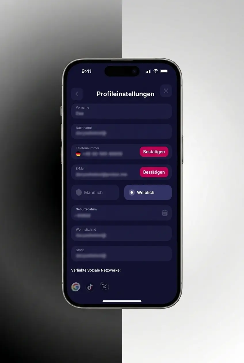 Accountverificatie bij NV CASINO: identiteitsbewijs en adresbewijs uploaden via het tabblad Verificatie in Mijn account