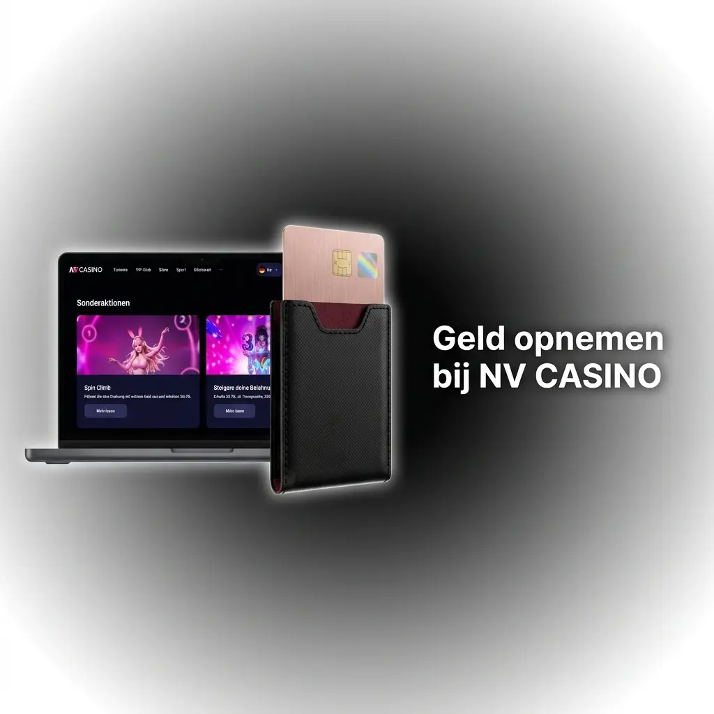 Geld opnemen bij NV CASINO: kies je betaalmethode, vraag een opname aan en volg de status onder Mijn transacties.