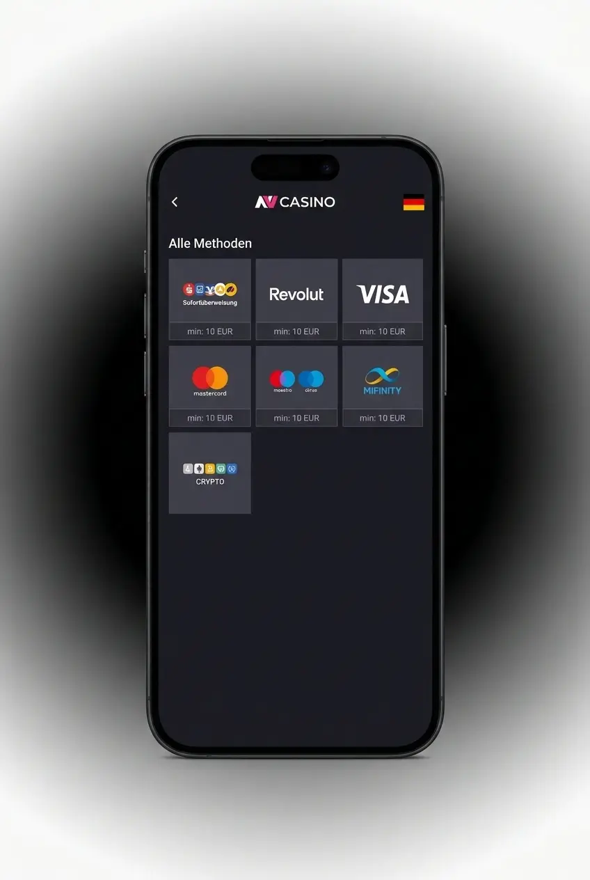 Stappenplan om de NV CASINO no deposit bonus te claimen: registreren, verifiëren en bonus activeren.