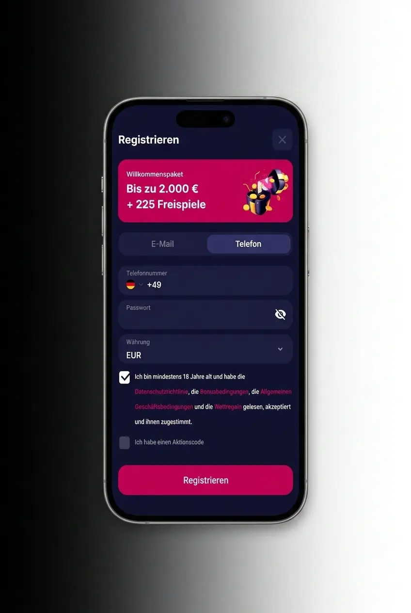 Stappenplan om de NV CASINO registratiebonus van 2000 EUR en 225 free spins te claimen bij eerste storting