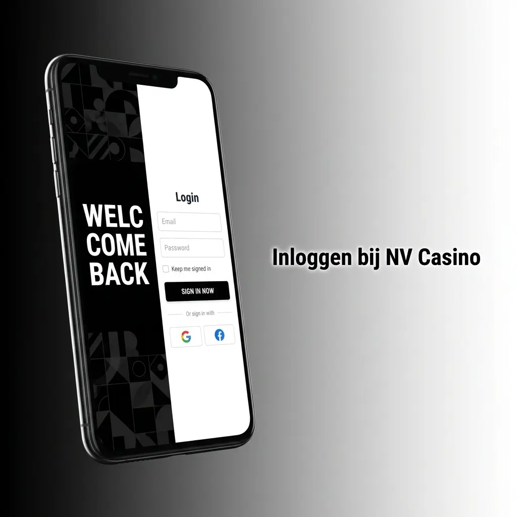 Inloggen bij NV Casino: voer e-mail en wachtwoord in, bevestig met 2FA en speel direct verder.