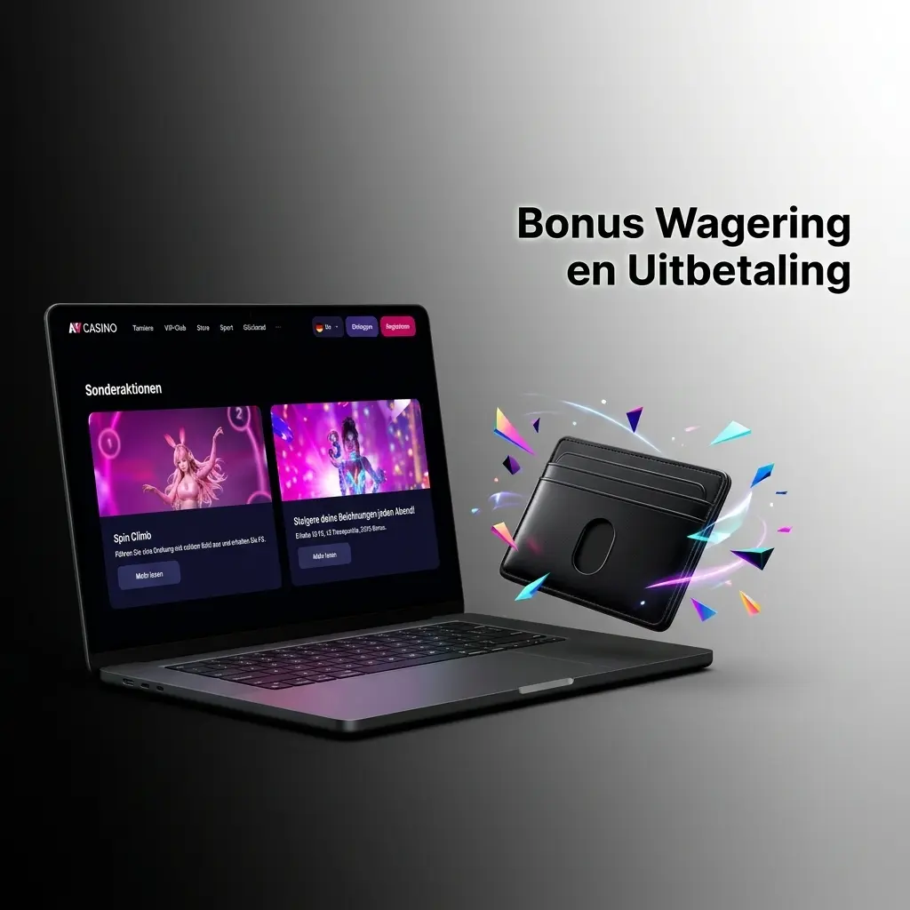Bonus wagering en uitbetaling bij NV CASINO: 35x inzetvereiste, 30 dagen tijdslimiet en KYC-verificatie vóór opname.