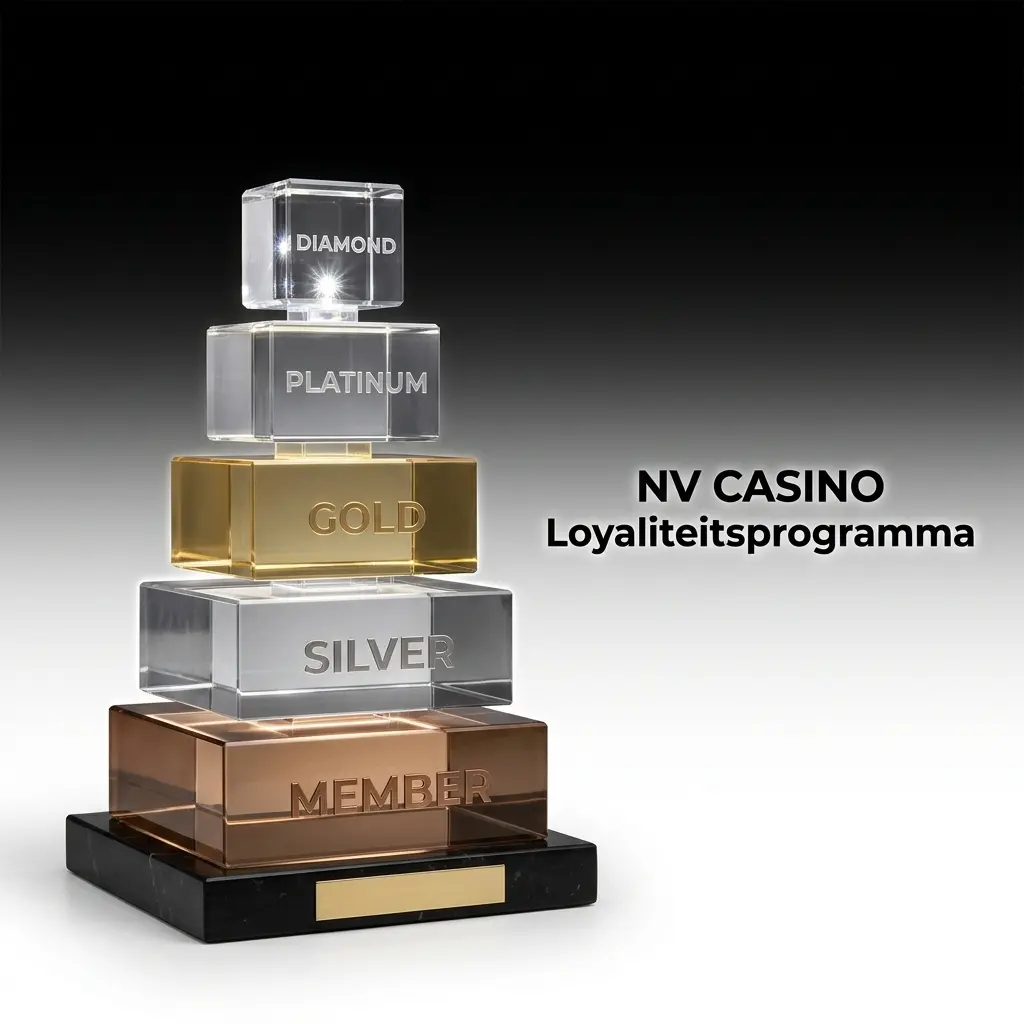 NV CASINO loyaliteitsprogramma met 5 niveaus, cashback, puntensysteem en VIP-voordelen zoals persoonlijke accountmanager