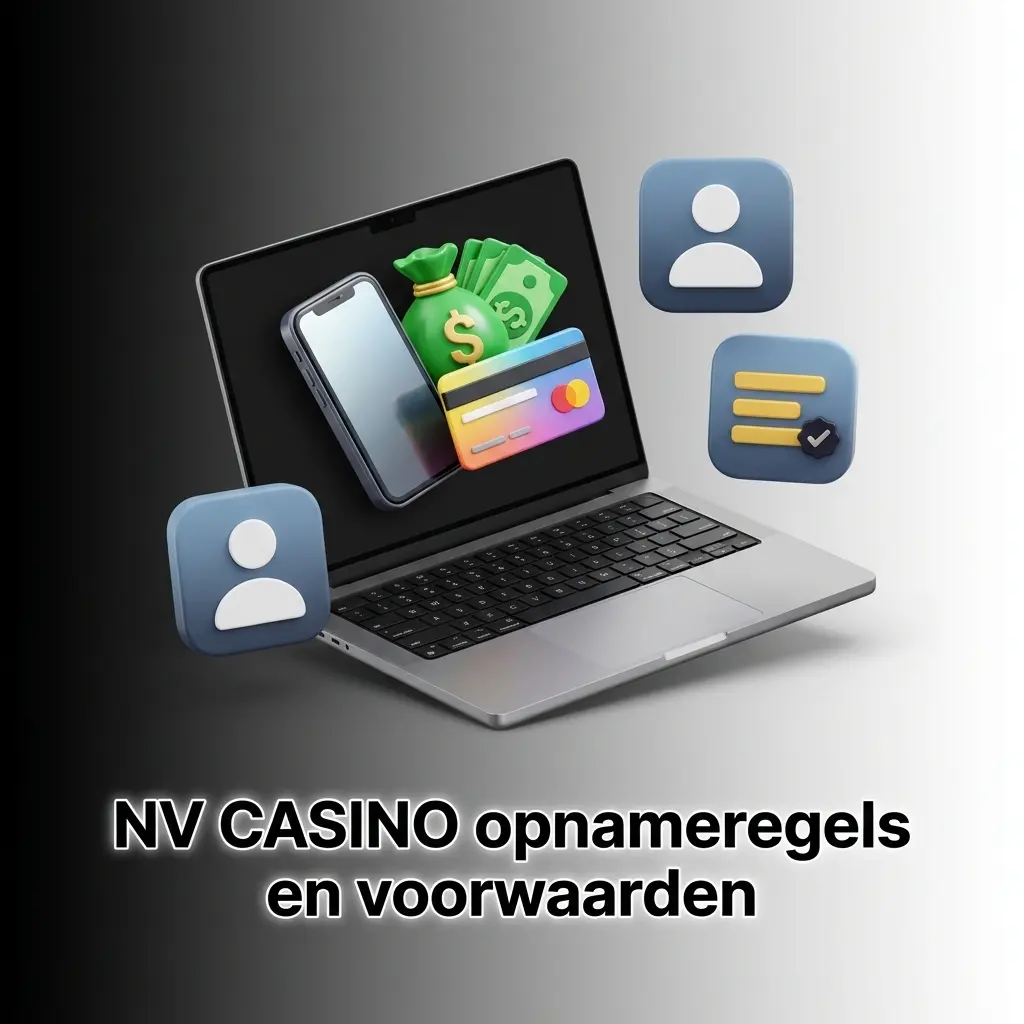 Overzicht van opnameregels en voorwaarden bij NV CASINO, waaronder identiteitscontrole, bonusvoorwaarden en opnamelimieten.