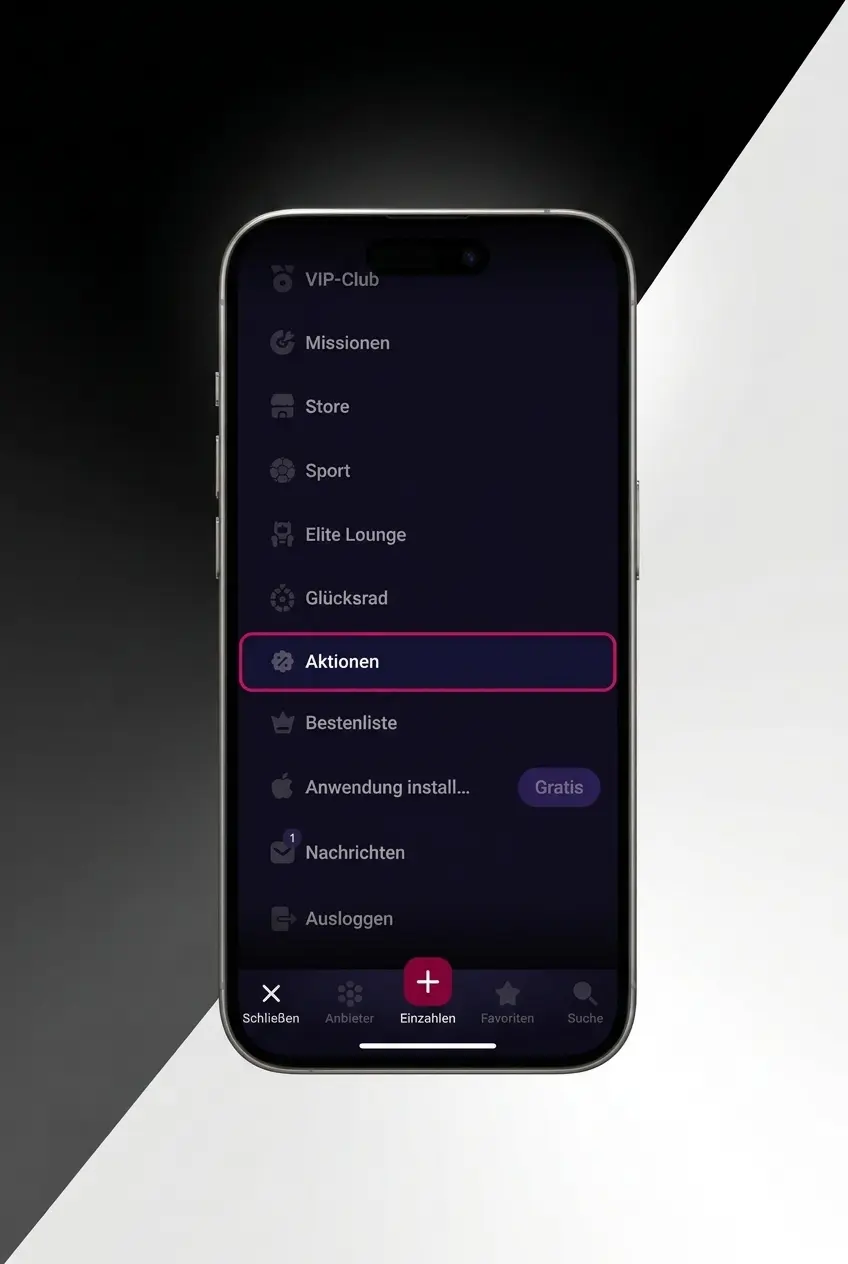 NV Casino promotiecode activeren in de app via het stortingsscherm op mobiel