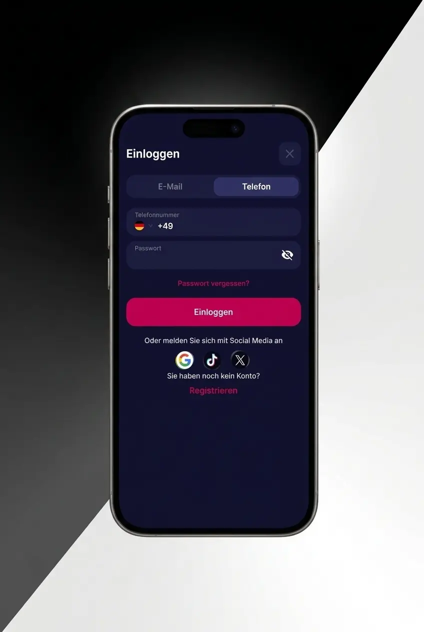 NV CASINO promotiecode activeren in de app via het stortingsscherm met iDEAL, Trustly, Visa of Mastercard.