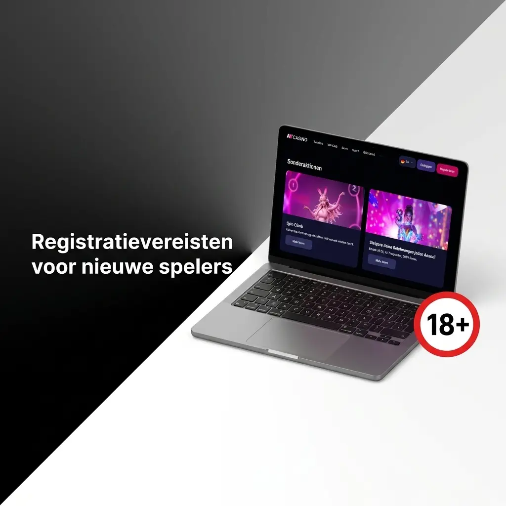 Registratievereisten bij NV Casino: 18+, één account per speler en correcte persoonsgegevens verplicht.