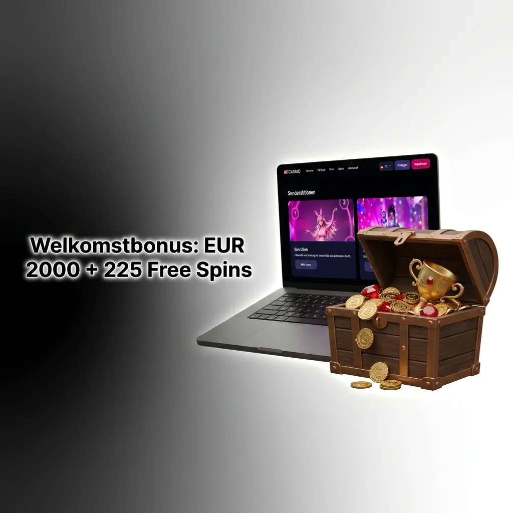 NV Casino welkomstbonus van EUR 2000 en 225 free spins over vier stortingen, met bonuspercentages en speelvereisten.