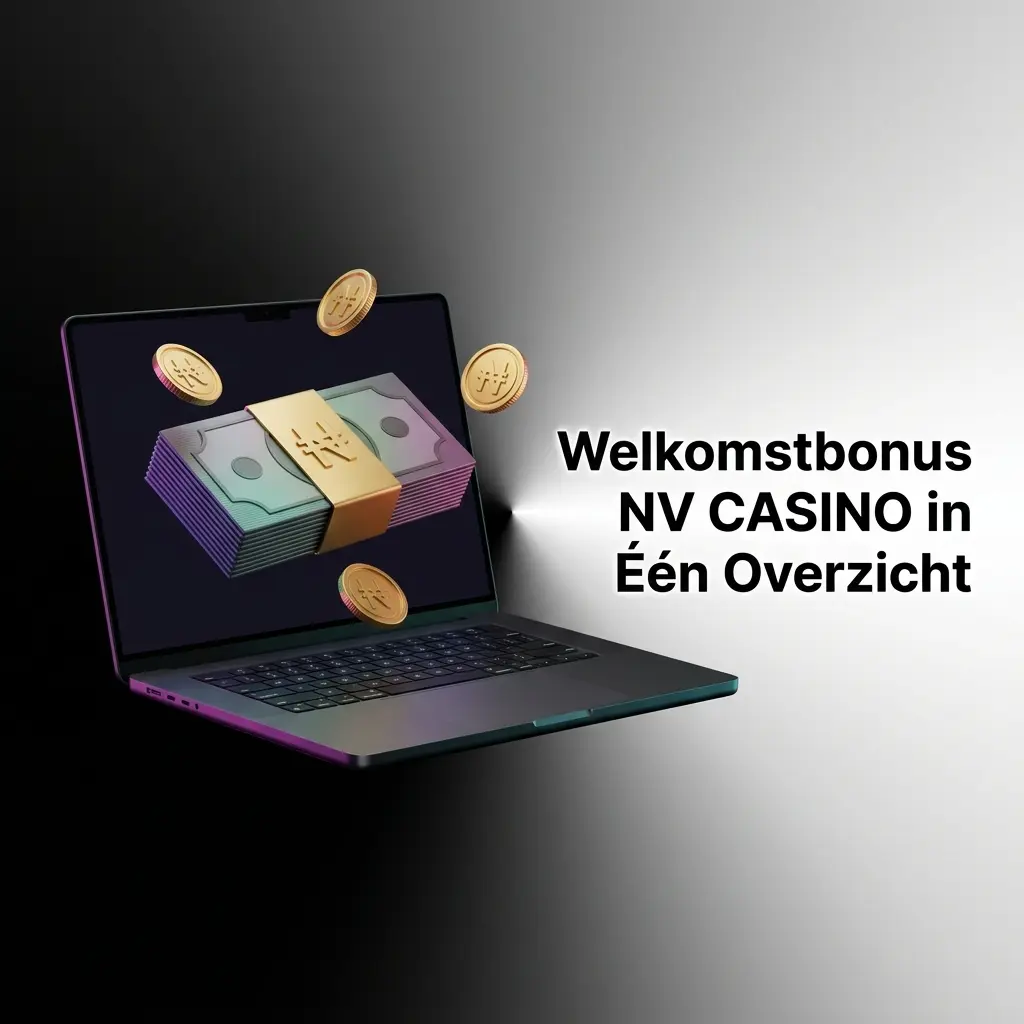 Overzicht welkomstbonus NV CASINO: vier stortingsbonussen tot 2000 EUR en 225 free spins, met wagering requirement 35x.