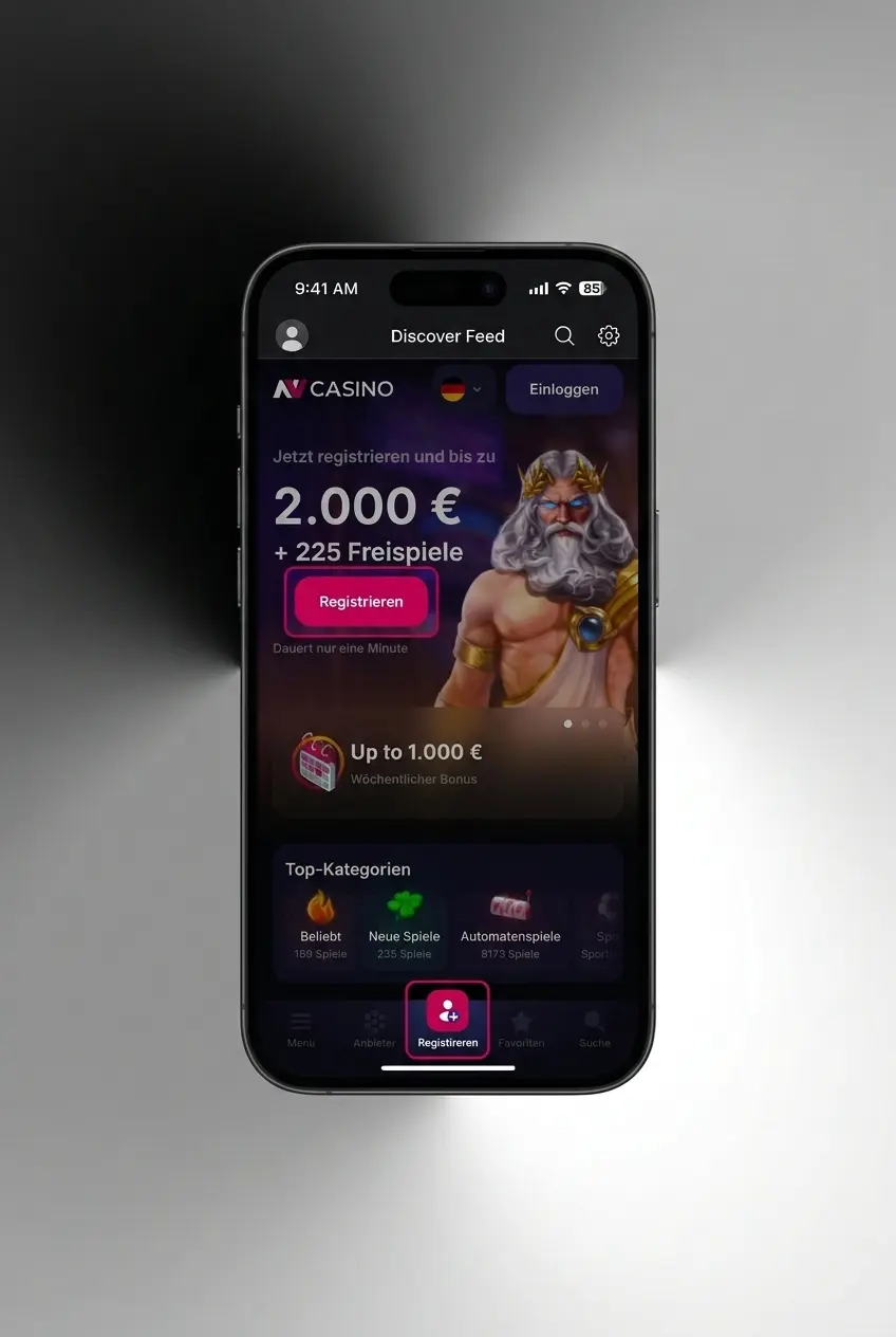Stappenplan voor het registreren van een account bij NV Casino in 5 eenvoudige stappen